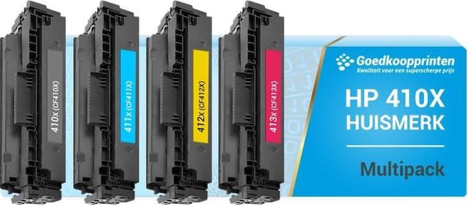 Huismerk HP CF410X + 3 Kleuren toner Multipack