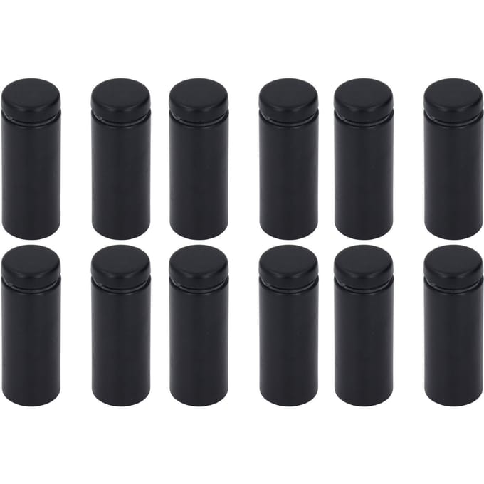 12 Stuks Afstandsschroef Roestvrij Staal 19x50mm Wandmontage Reclame Bevestigingsset