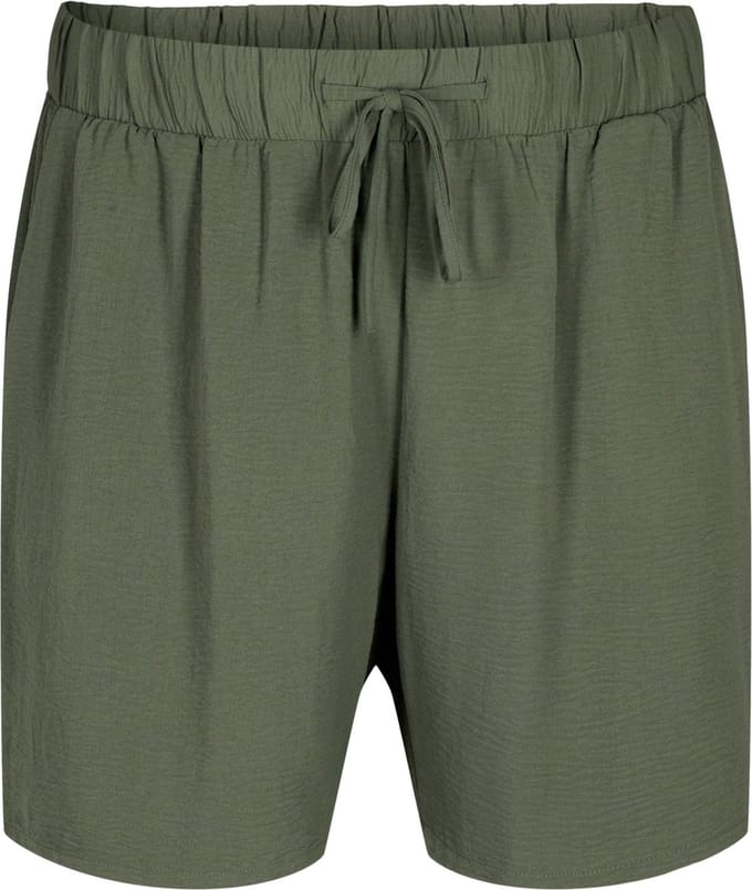 ZIZZI MFIKKA, SHORTS Dames Broek - Green - Maat XXL (58-60)