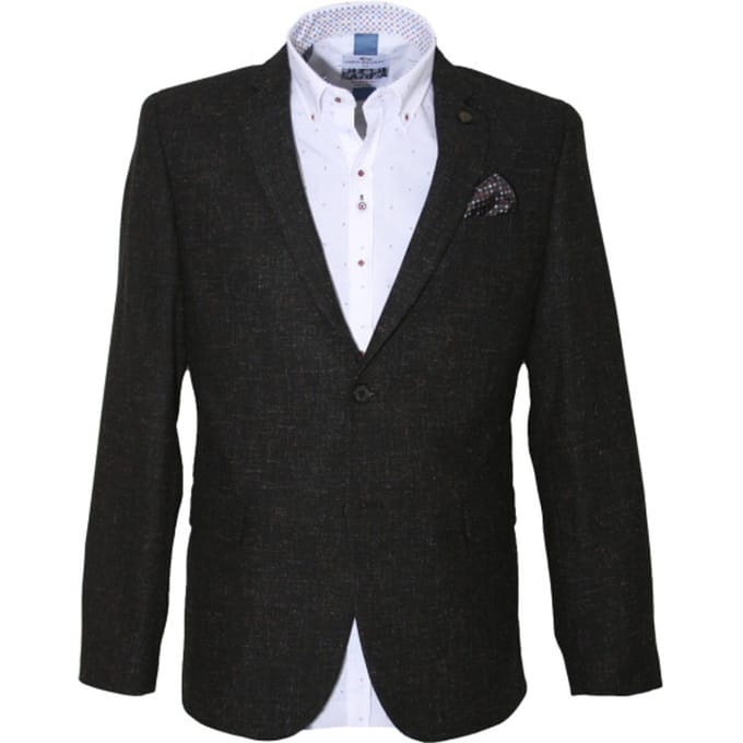 Carter & Davis - Casual colbert - Heren - 58 - Zwart - Wol - 2628-7424
