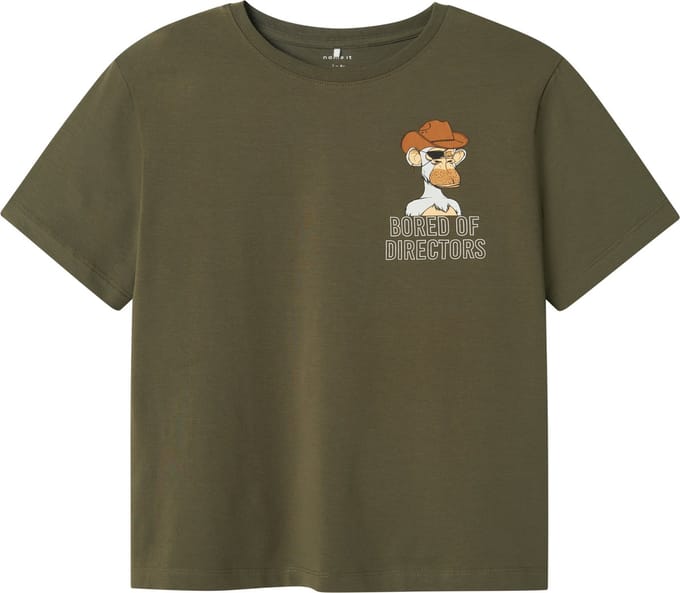 Name it t-shirt jongens - groen - NKMdyn - maat 116
