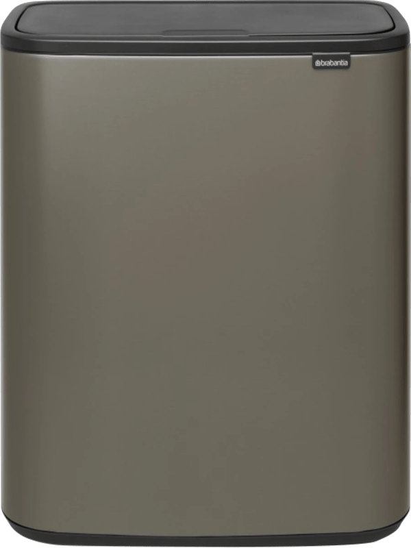 Brabantia Bo Touch Bin Prullenbak - 60 liter - 1 vak - Platinum