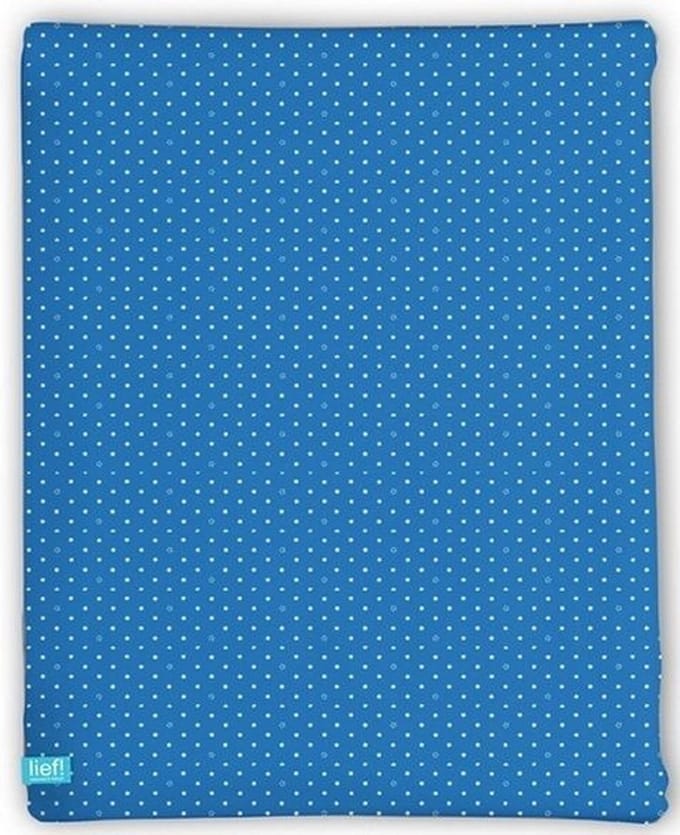 LIEF! Kinderhoeslaken Blue Star - 40x80 cm - Blauw