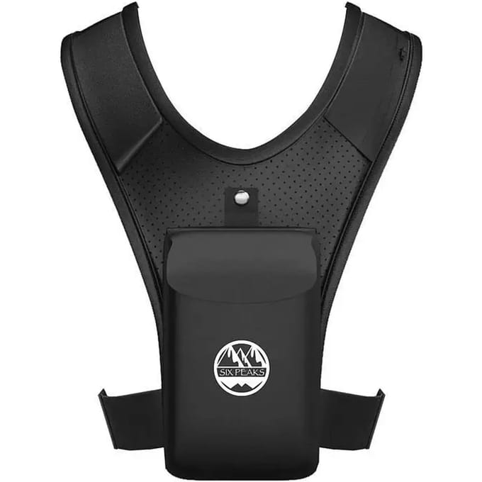 Six Peaks hardloopvest met telefoonhouder - Zwart