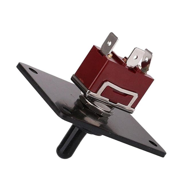 1 x tuimelschakelaar Marine Boot Trim Tab-schakelaar Momentele tuimelschakelaar Bootpaneel black