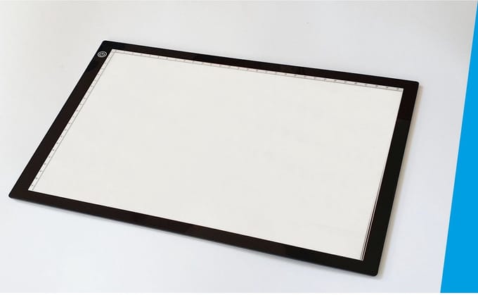 Nellie Snellen Led Light Table A4 Size, 3 Levels of Light, CE Plug