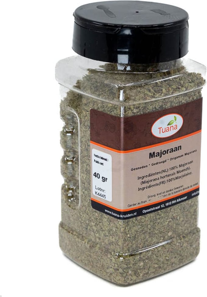 Tuana Kruiden - Majoraan Gesneden - Strooibus 40 Gram - Tuanashop - MP-M-0004