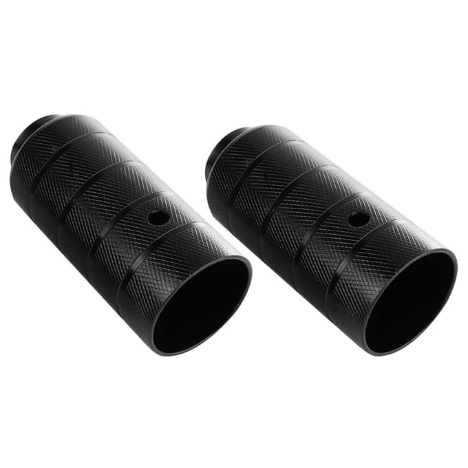 1 Paar Fiets Voetsteunen Stalen Fietsaccessoire BMX Assteun black
