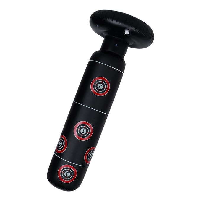 160cm Opblaasbare Bokszak Bokspaal Zandzak Kinderen Training Oefeninstrument black