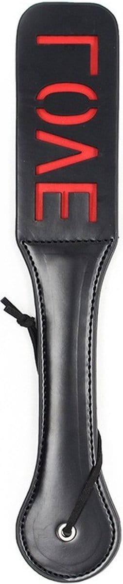 Nooitmeersaai - PU leren paddle met LOVE letters - lengte 32 cm