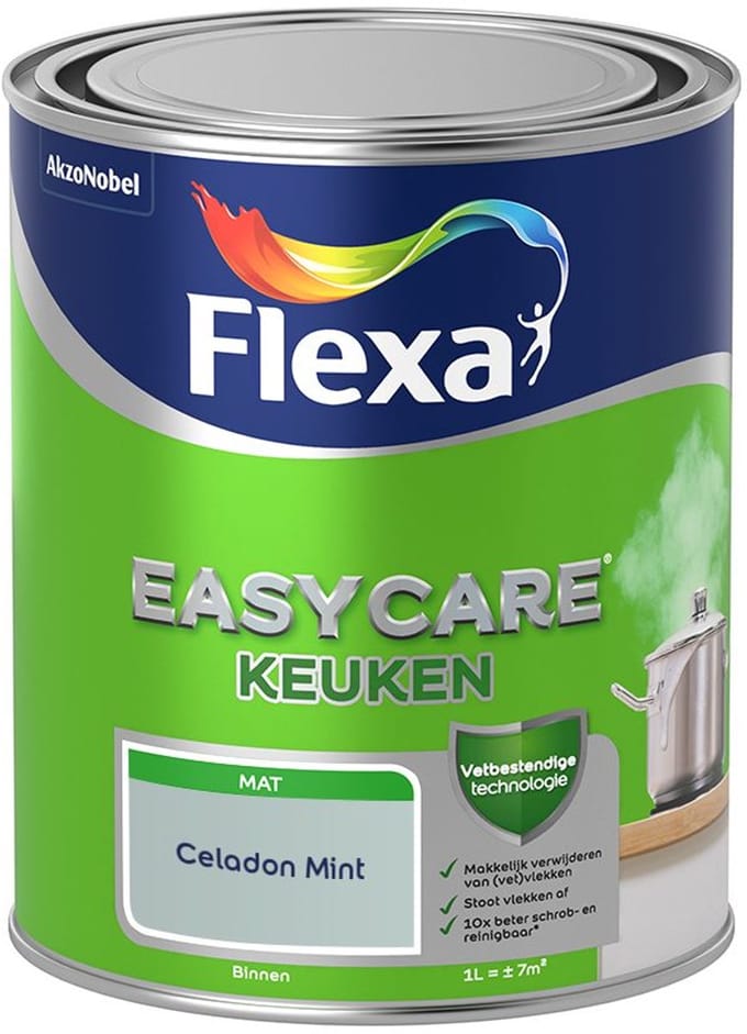 Flexa - Easycare Keuken - Celadon Mint - Mengverf - 1 L