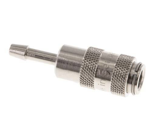 Vernikkeld Messing DN 2.7 (Micro) Luchtkoppeling Snelkoppeling 3 mm Slangpilaar