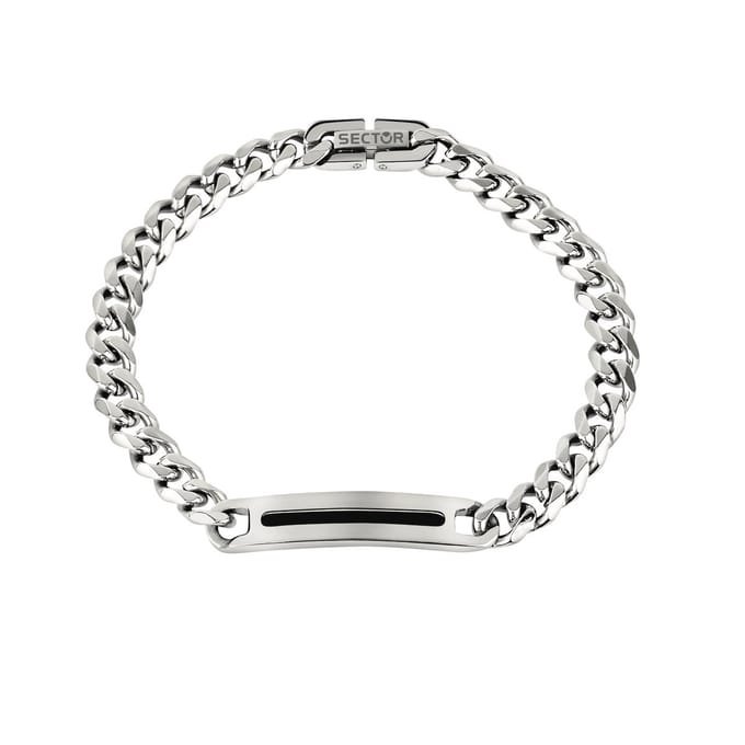 Sector - No Limits - armband - SZS40 - bracelet - basic - Roestvrij staal - zilverkleurig - 22 CM