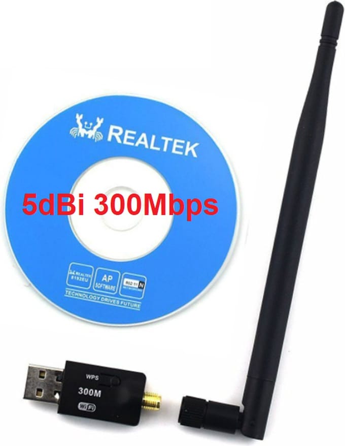 USB Wireless Network Card WiFi LAN Adapter 300 Mbps