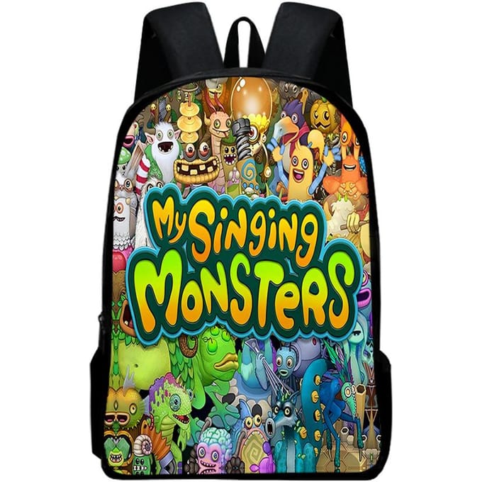 Klassiek Populair my singing monsters Notitieboek Rugzakken leerling Schooltassen 3D Print Oxford Waterdicht Jongens/Meisjes Laptop Rugzakken