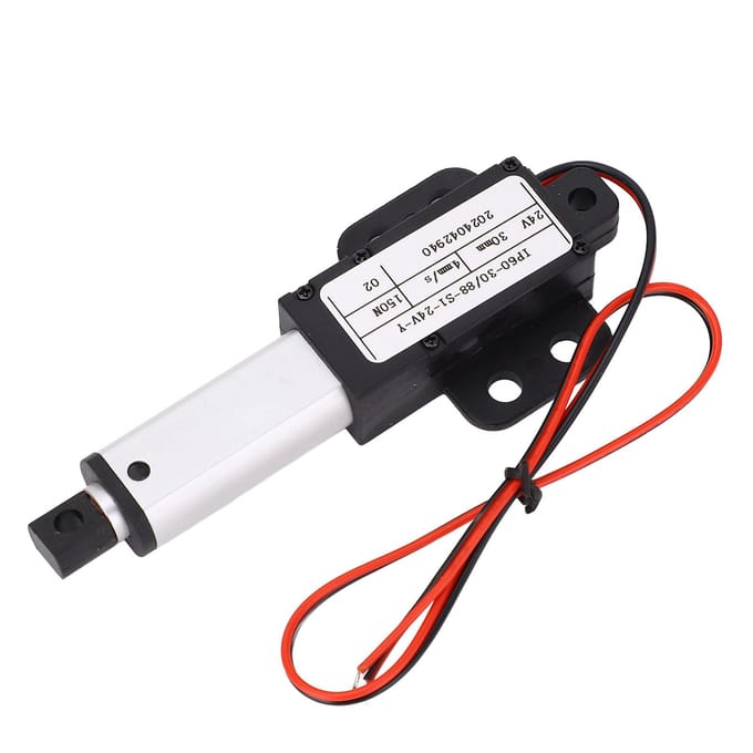 DC24V Elektrische Mini Actuator met Vleugel 30mm Slag Lineaire Bewegingsactuator voor Robot Veegmachine black