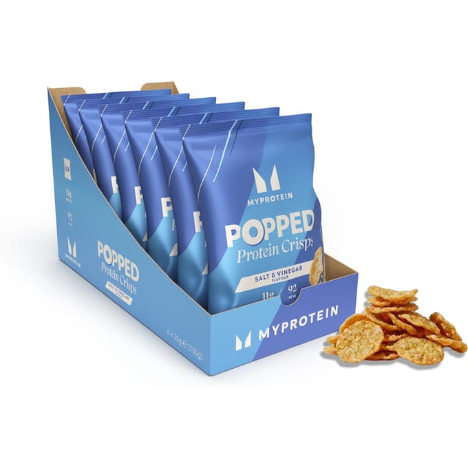 Gepofte eiwitchips - Salt & Vinegar