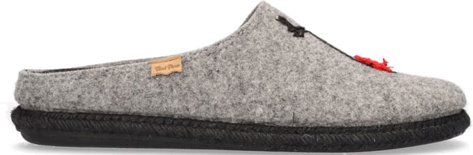 Toni Pons Nabor-ND Heren Kerst Pantoffels Gris Deer |  Grijs | Vilt | Maat 42