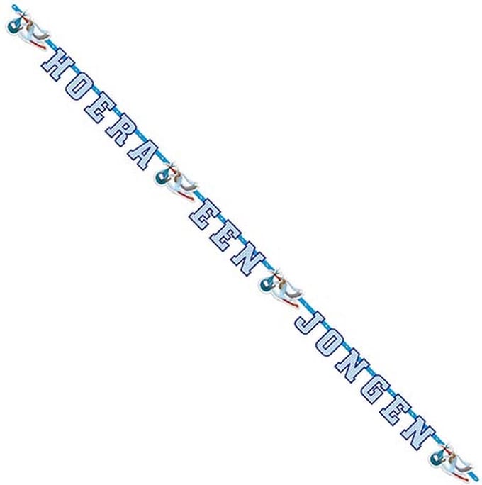 Folat - Letterslinger hoera een jongen 2,7 meter