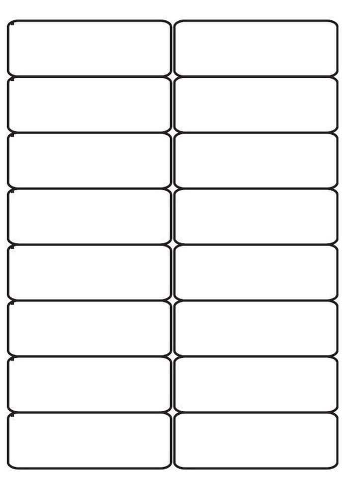 A4 etiketten 99,1 x 34 mm wit (100 vel)