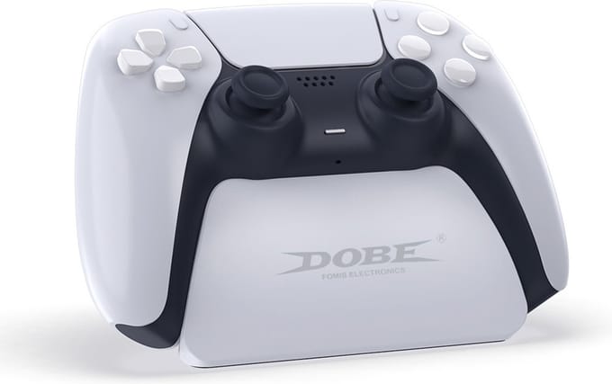 DOBE TP5-0537 Geschikt voor: Playstation 5 Controller houder Game Controller Handvat Plank Stand Gamepad Tafel blad Display Houder voor PS5 - Wit