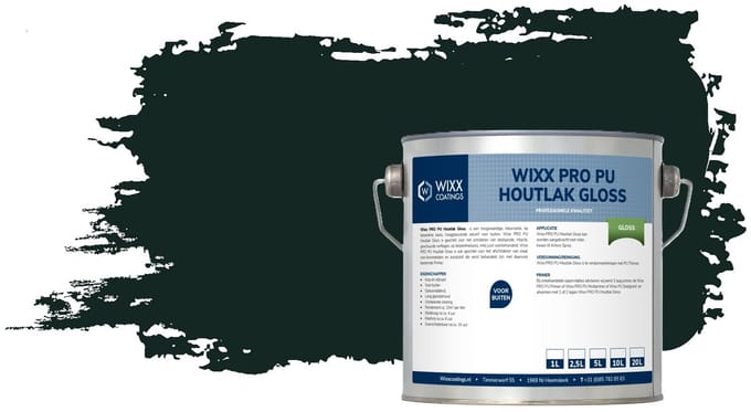 Wixx PRO PU Houtlak Gloss - 20L - Monumentengroen | N0.15.10