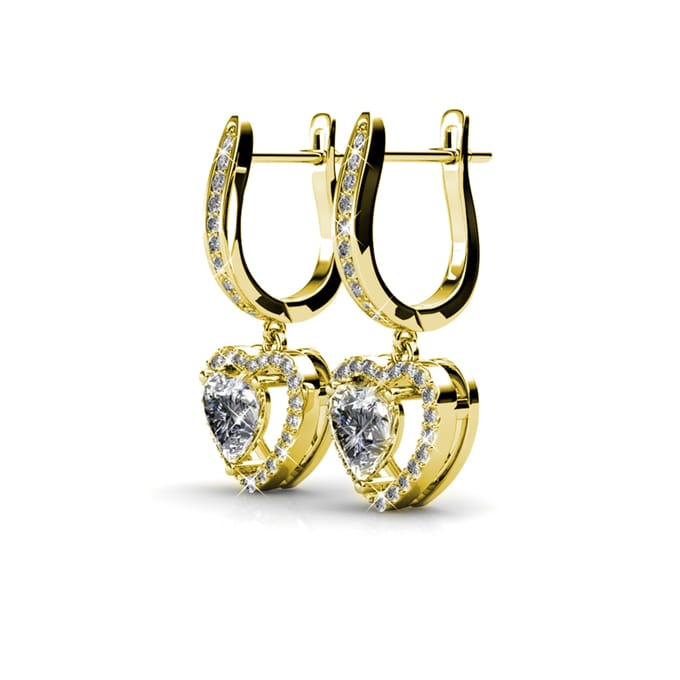 Only Love Oorbellen - Goud en Kristal