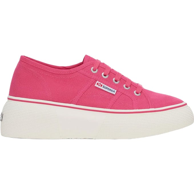 Superga Dames/Dames 2287 Bubble Line Trainers (Fuchsia Roze/Avorio)