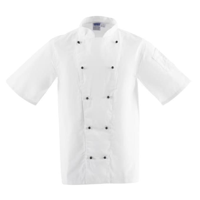 Whites Koksbuis Chicago Wit | Korte Mouw - Maat M