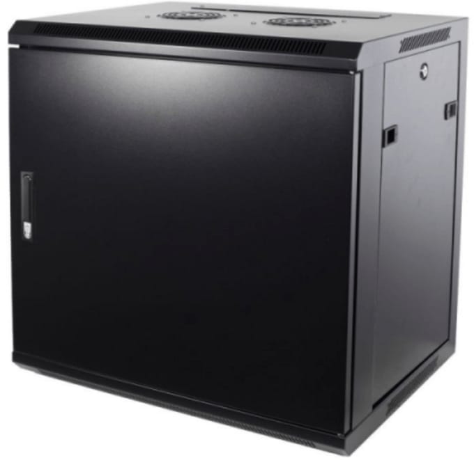DSIT 9U wandkast met metalen deur 600x450x500mm (BxDxH) - serverbehuizing - serverrack - serverkast - 19 inch