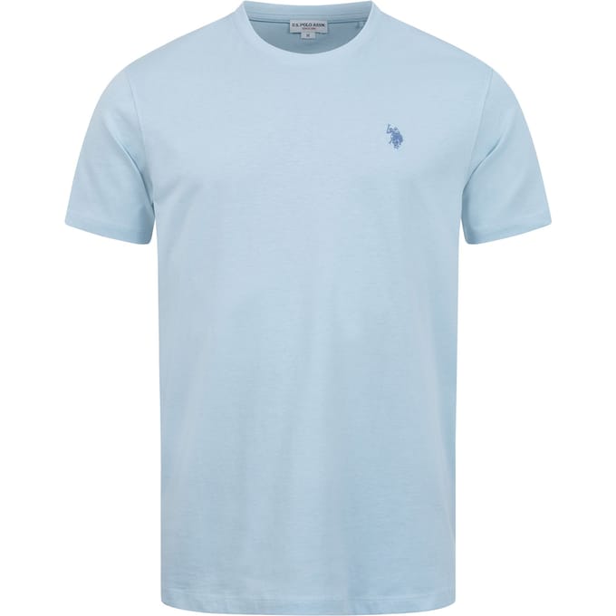 U.S. Polo Assn. heren basic T-shirt van 100% katoen