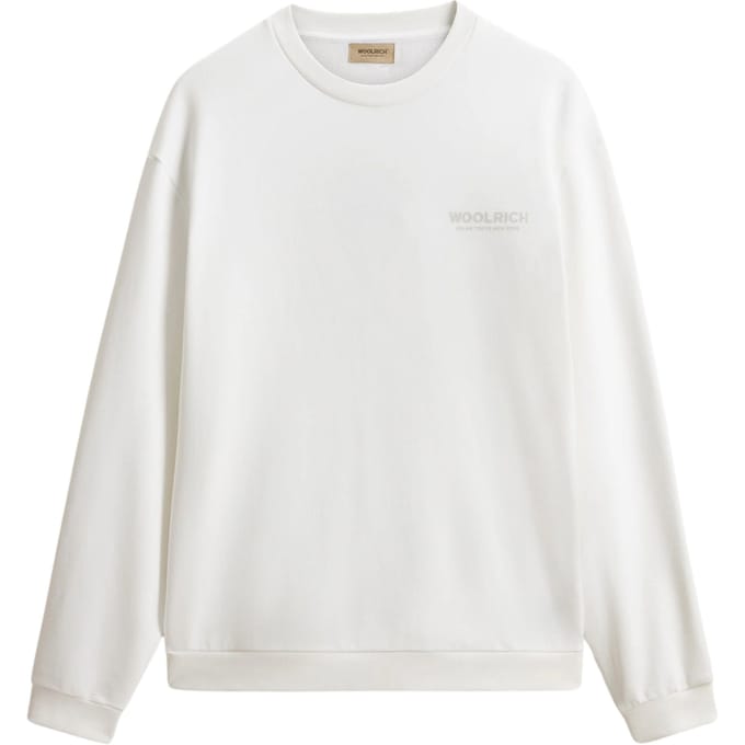 Woolrich Macro Logo Sweaters Off White Cfwosw2032mrut5377