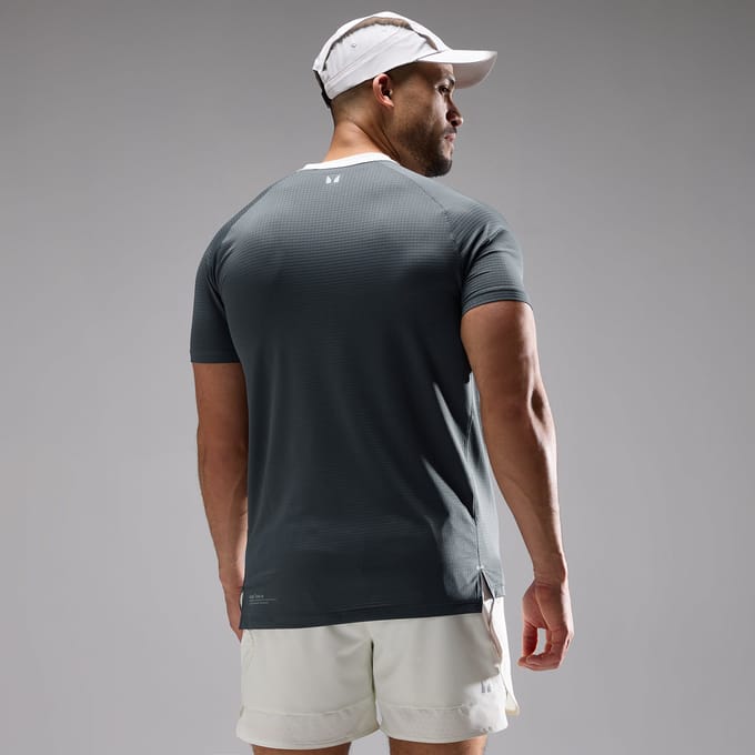 MP Men's Training Ultra Gridded T-Shirt - Anchor Grey - S