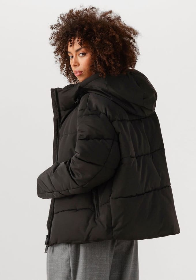 WITHBLACK Wblglorian Puffer Jacket Jassen Dames - Winterjas - Zwart - Maat L
