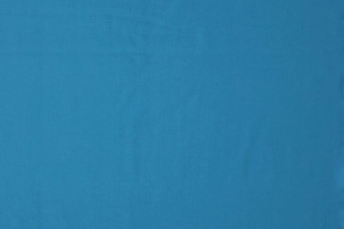 Katoen stof - Waterblauw - 10 meter