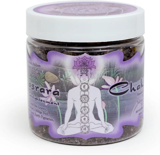 Wierookhars 'Chakra', Sahasrara, 7e chakra, Prabhuji's Gifts, 68 gram