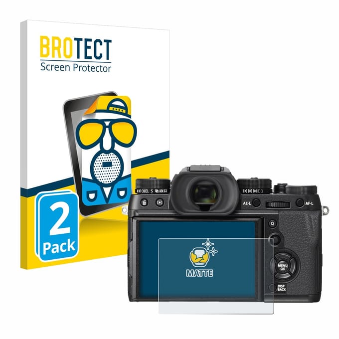 BROTECT - Screenprotector voor Fujifilm X-T2 - Folie Beschermfolie matte 2 Stuks