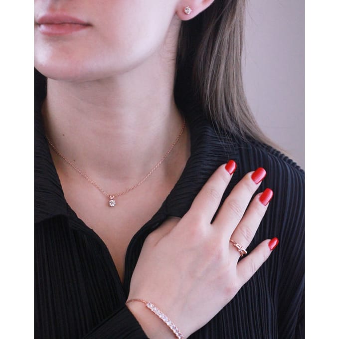 Crystal Mia Sets - Roségoud en kristal