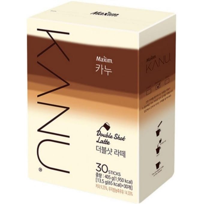 Dongsuh Maxim Kanu Dubbele Shot Latte (13,5 g per stokje) 100