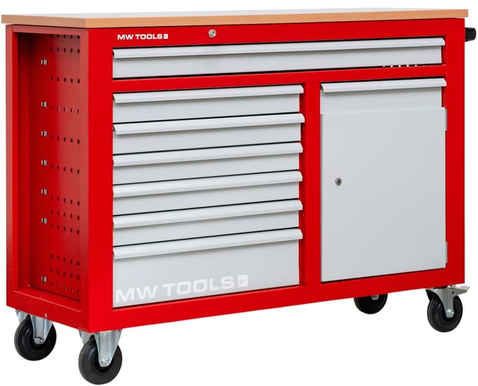 Gereedschapswagen 7 lade met 1 kast MW Tools GW107K