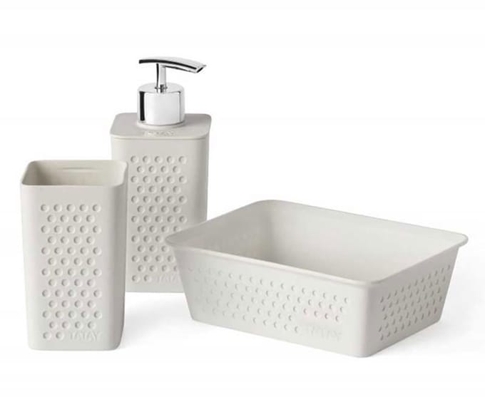 Tatay Bohol Badkamer Organizer Beige,Wit
