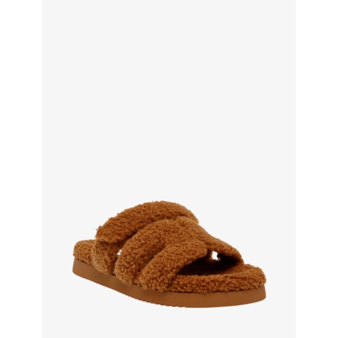 Steve Madden Missile-f Sandals Camel Maat: 37 | Slippers Outlet | Dames | Bruin