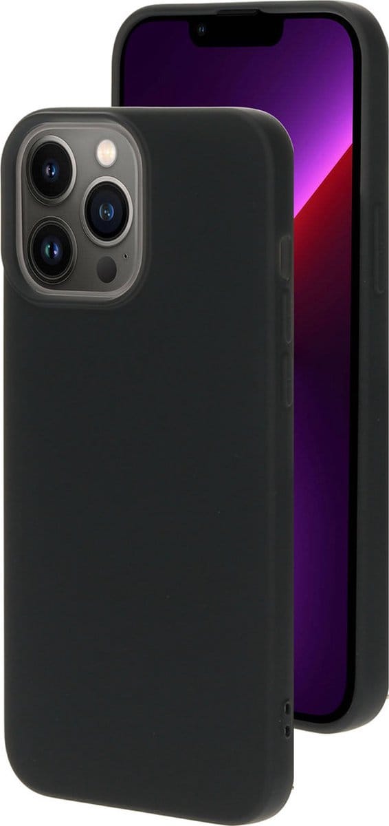 Mobiparts hoesje geschikt voor de Apple iPhone 13 Pro Max - Siliconen - Zwart