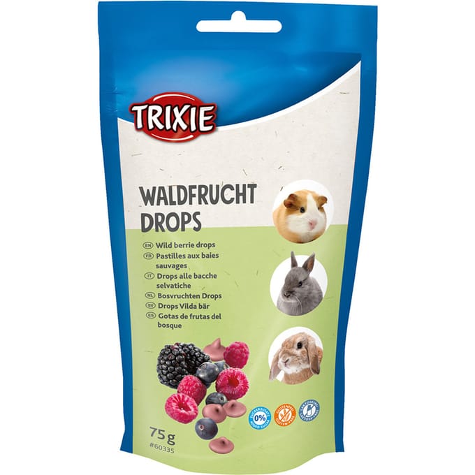 75g Trixie Bosvruchten Drops Knaagdieren Snack