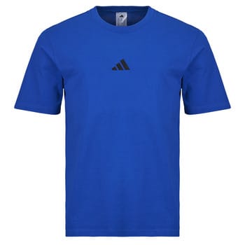 Adidas Essentials Small Logo Single Jersey T-shirt Met Korte Mouwen Blauw S / Regular Man