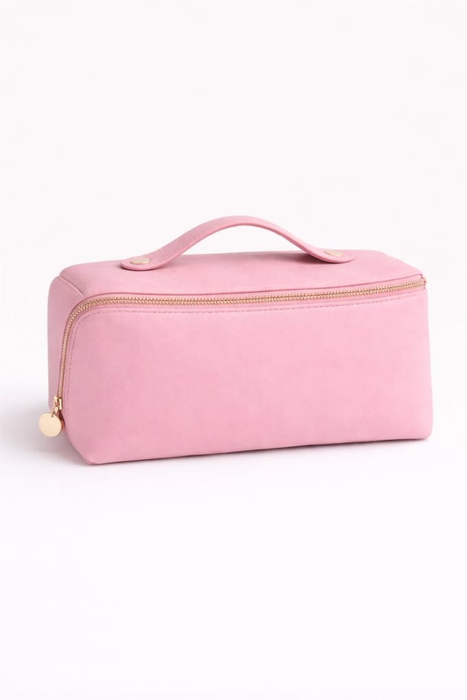 Luxe Toilettas Dames - Grote Cosmetic Organizer met Vakverdeling - Make-up Tas - Waterafstotend - Roze