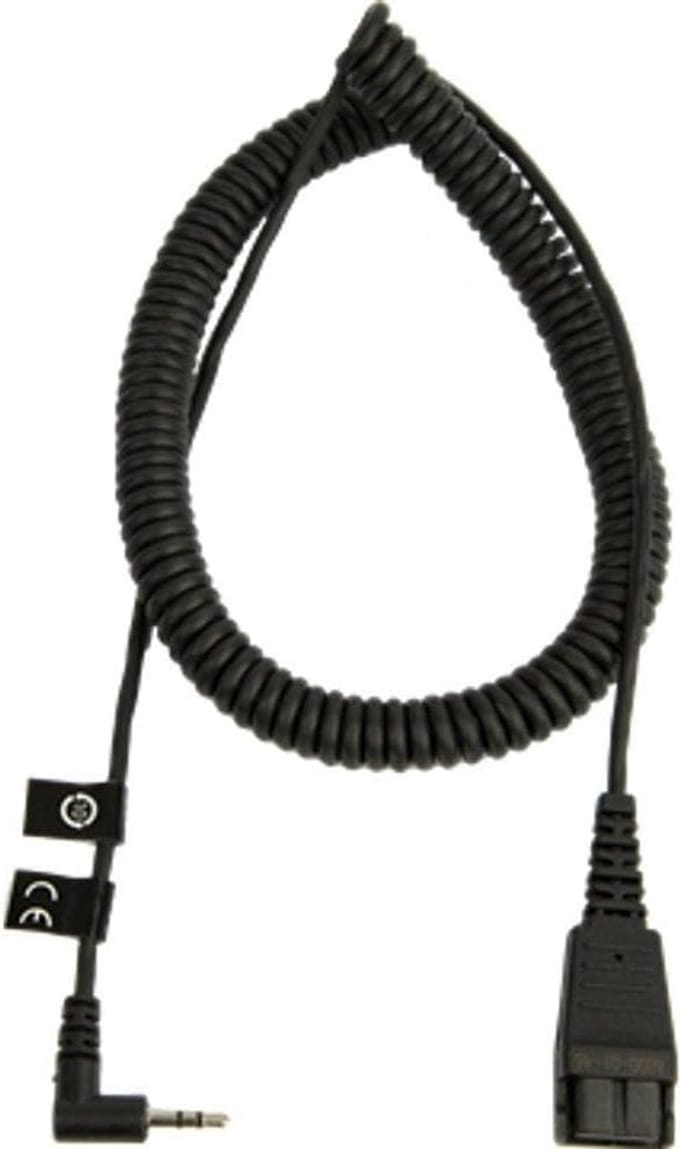 Verlengkabel voor Headset met Quick Disconnect - 2.5mm Mini Telefoonaansluiting - 2 Meter