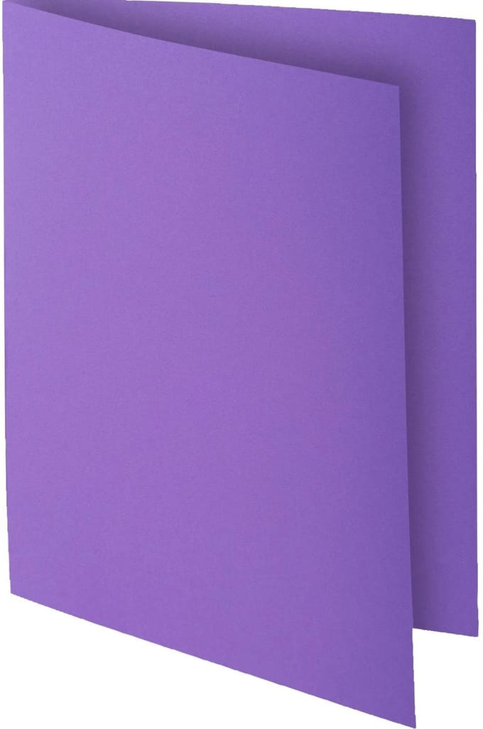 Exacompta 10x ROCK''S 80 Pak van 30 inlegmappen - 22x31cm voor A12 - Paars - 807008E