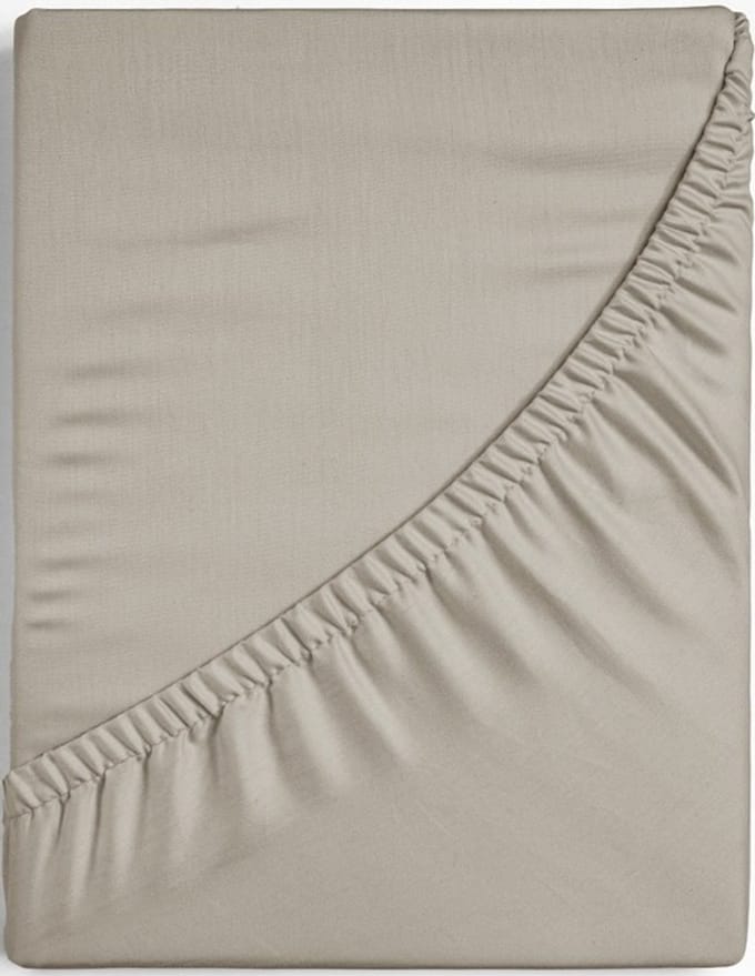 Egyptisch Percale Katoen - Split Topper Hoeslaken - Zand - 200x210 cm - Dreamers Den