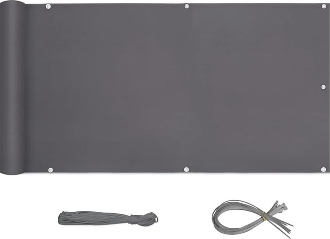 Inkijkbescherming voor Balkon en Tuin - Weerbestendig Privacy Schild van Nylon - 90 x 300 cm